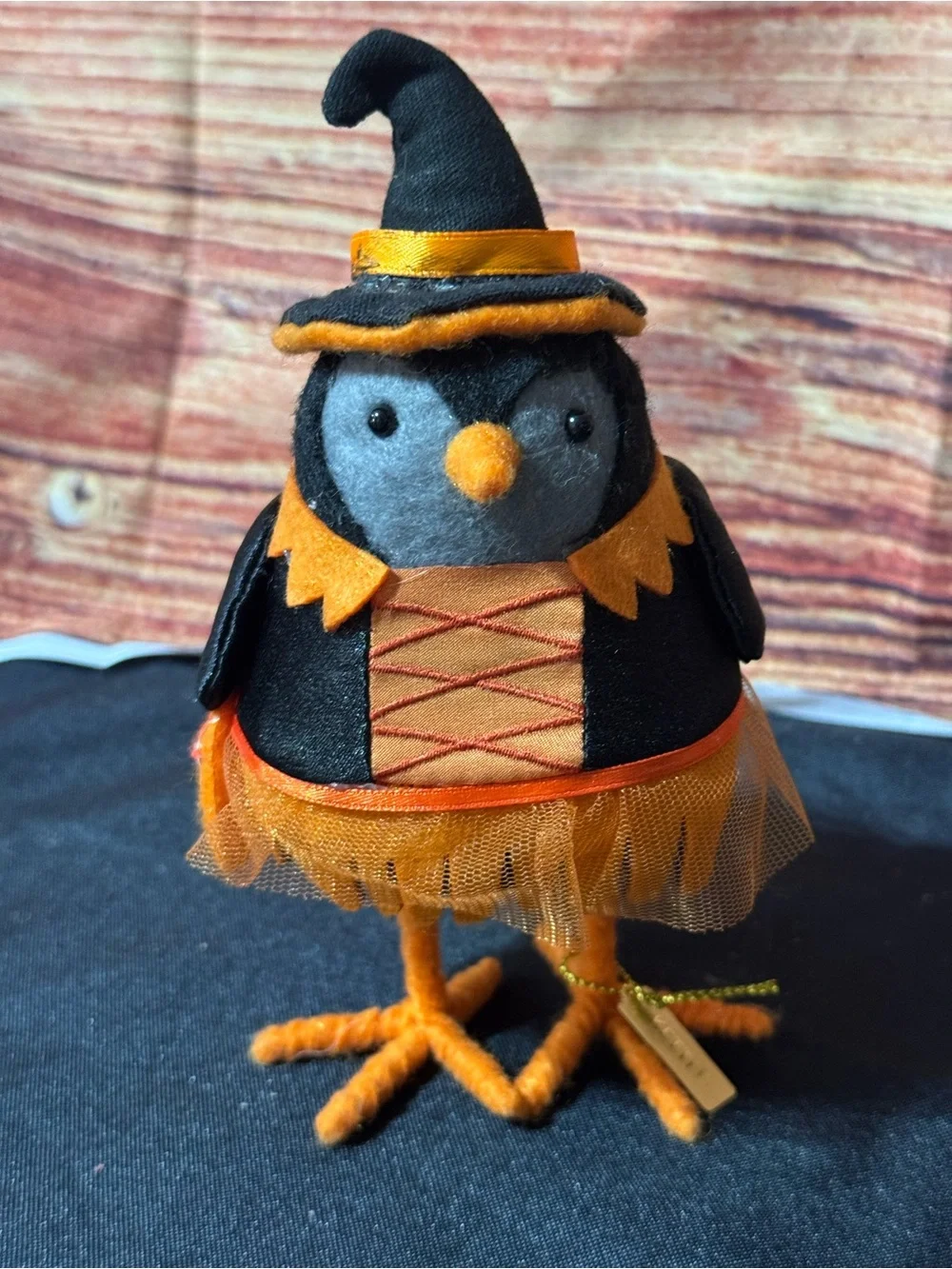 Target Black & Orange Witch Bird Plush kettle